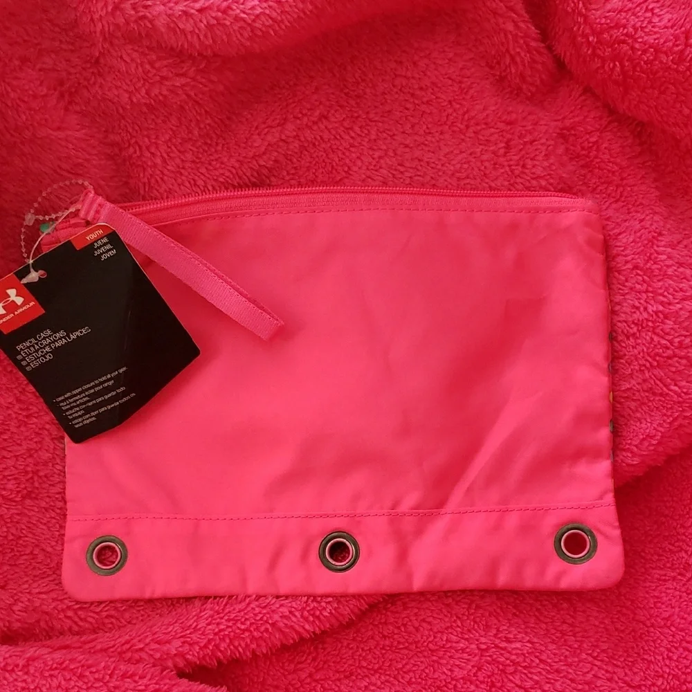 Under Armour Pink Multi-Color Dot Pencil Case
